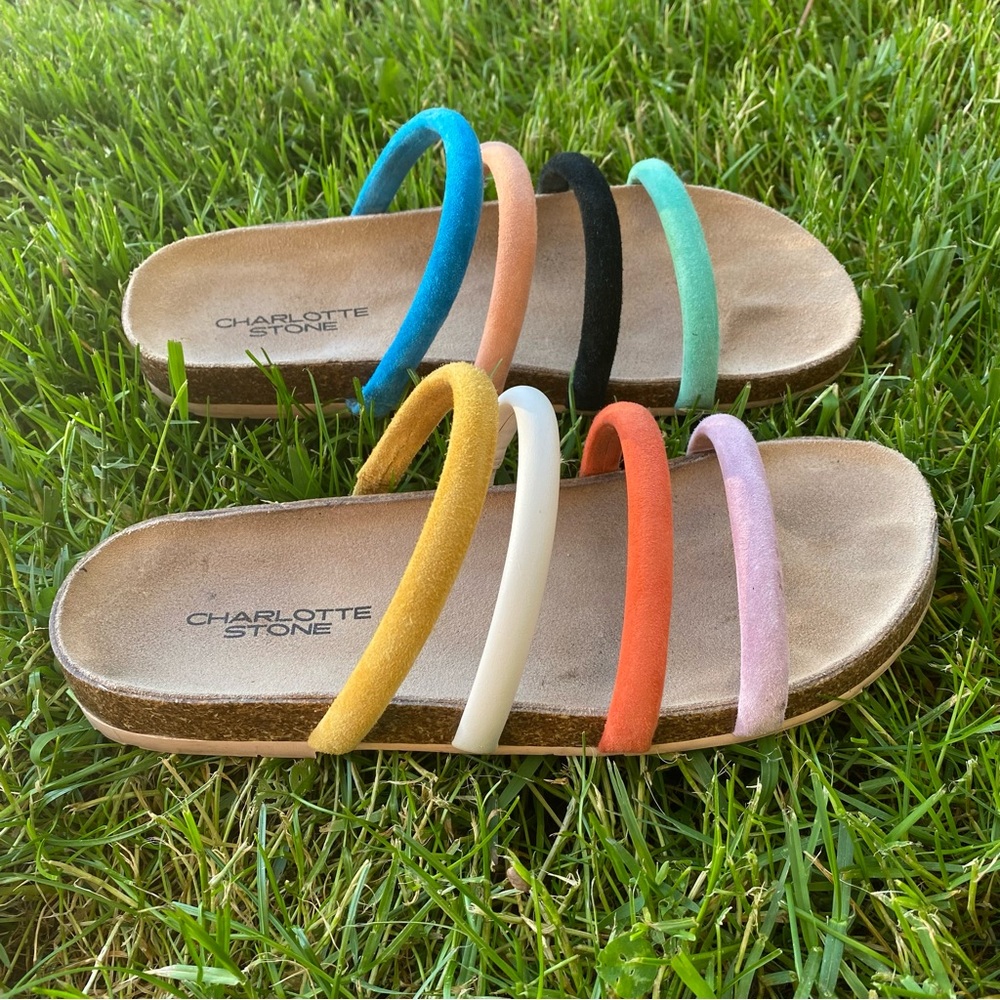 Charlotte Stone Sandals Gloria in Confetti 8